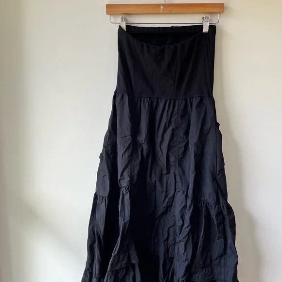 Daily Practice by Anthropologie NWT Strapless Casual Midi Dress Small Petite - Picture 2 of 7
